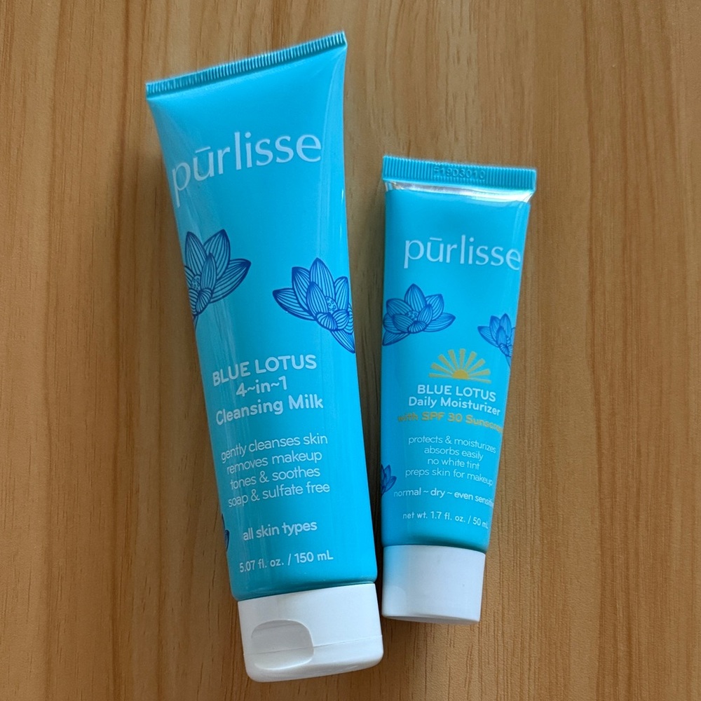 Purlisse Blue Lotus 4-in-1 Cleansing Milk and Daily Moisturizer